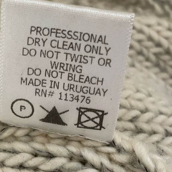 YIGAL AZROUEL Chunky Knit Merino Draped Front Cardi Sweater Women S OVERSIZE - Picture 15 of 15